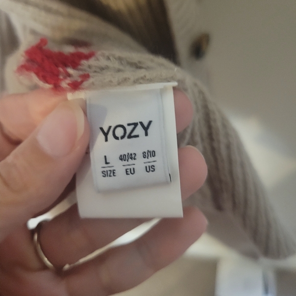 Yozy Tan and Rad Striped Long sweater Cardigan - Picture 6 of 8